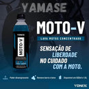 Kit Lavagem Completa Para Moto Shampoo Moto-V Revitalizador de plasticos Restaurax Cera Cristalizadora Tok Final Vonixx pneu Pretinho Vintex