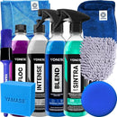 Kit Para Lavar Carro Bike Caminhão Van Biz Onibus Moto Vonixx Blend Spray Cera Liquida Sintra Fast V-floc Shampoo Automotivo Intense Restaurador De Plasticos Internos 500ml