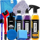 Kit Lavagem Completa Para Moto Shampoo Moto-V Revitalizador de plasticos Restaurax Cera Cristalizadora Tok Final Vonixx pneu Pretinho Vintex